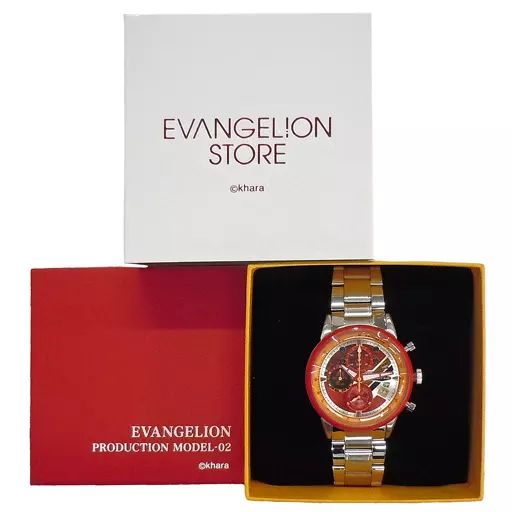 雑貨 TYPE-EVA 02 2号機 クロノグラフ腕時計 エヴァンゲリオン EVANGELION STORE