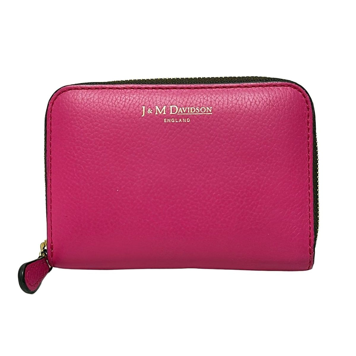 J MDavidson ジェイ エムデヴィッドソン コインケース ピンク ラウンドファスナー レザー