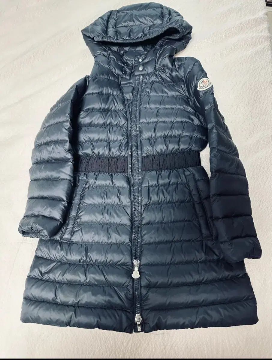 MONCLER モンクレール 子供 ダウンジャケット ロング丈 ネイビー フード