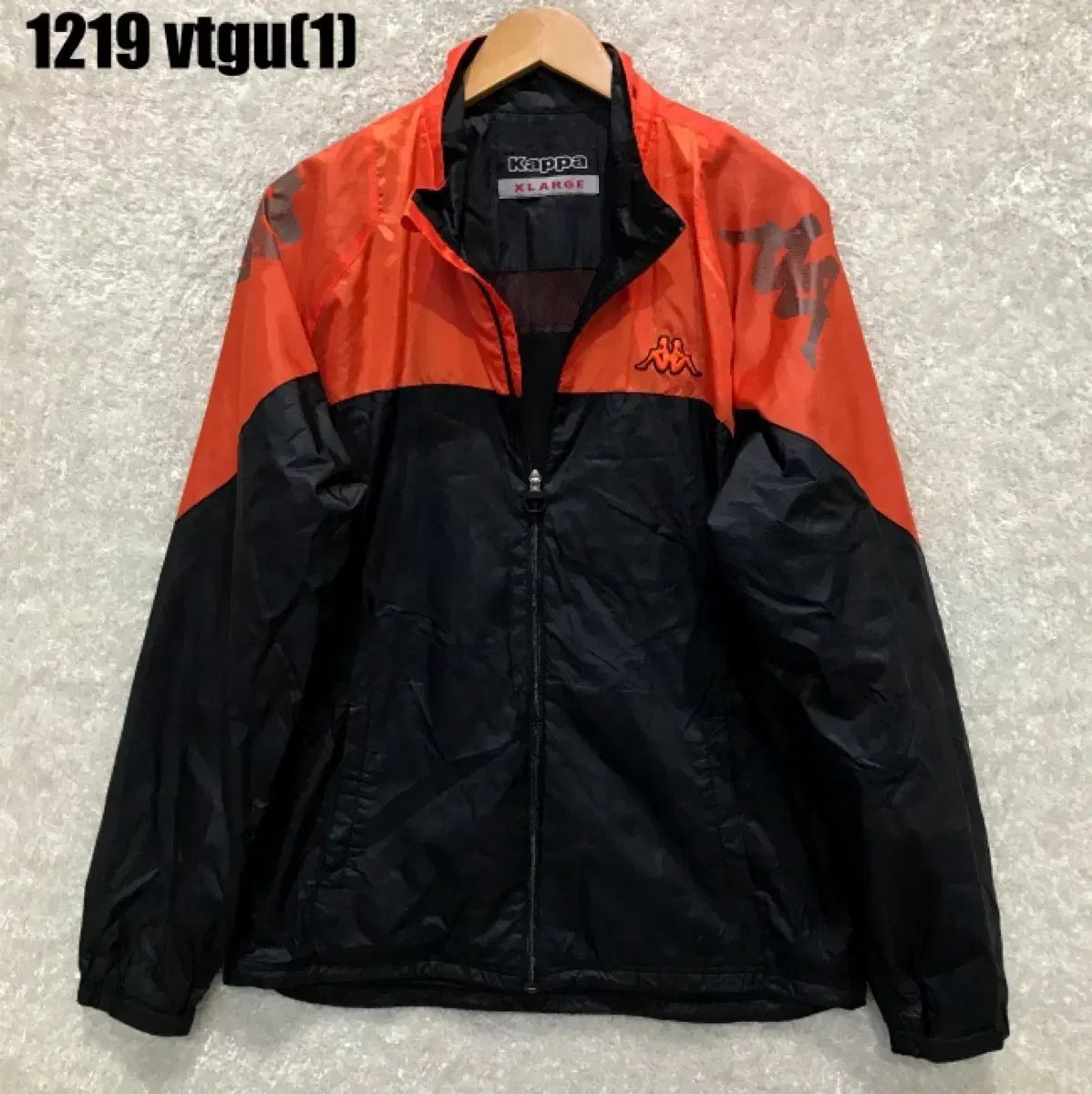 カッパ オレンジ/ブラック ウィンドブレーカー XL 1219 - メルカリ