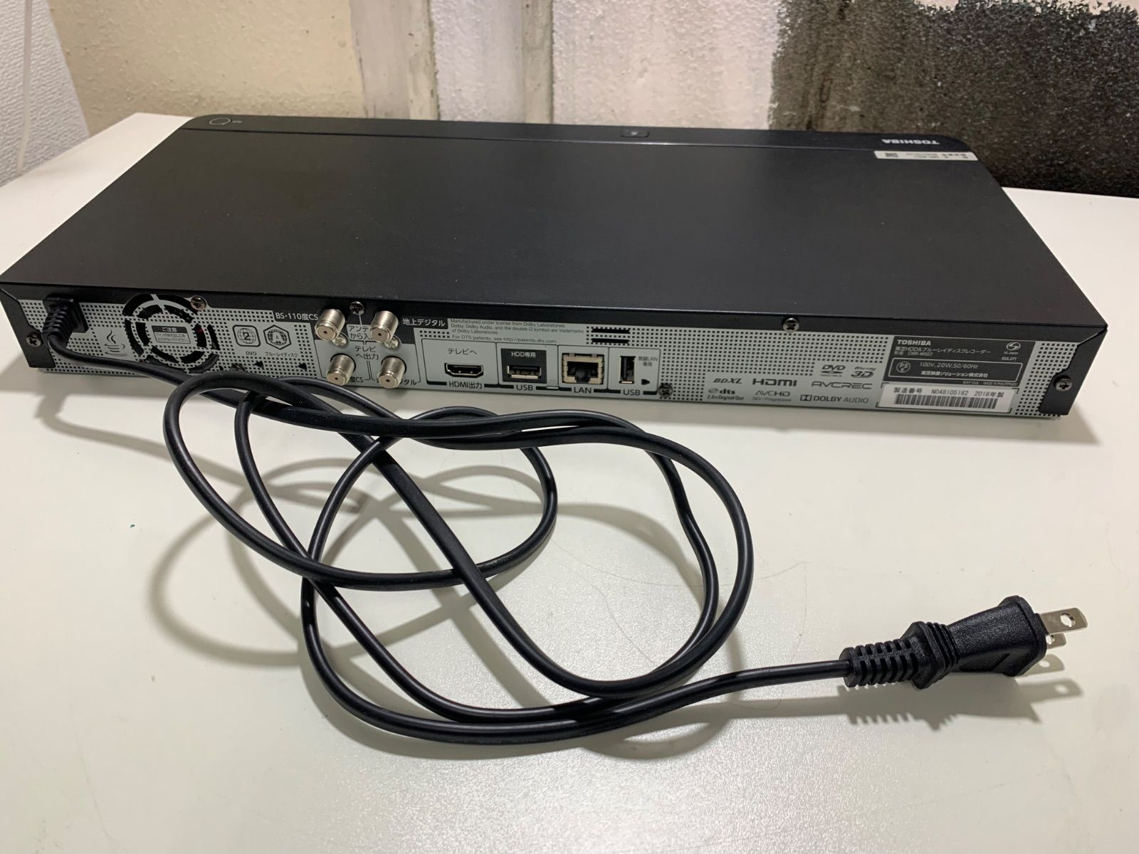 kj224 TOSHIBA DBR-W1009 ブルーレイ　動作確認　初期化済 kj224 TOSHIBA DBR-W1009 ブルーレイ 動作確認 初期化済 kj224 TOSHIBA