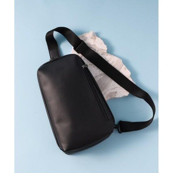 タケオキクチ ボディバッグ ウエストポーチ 撥水 ライトウェイト メンズ クロコ柄 ブラック 519 00