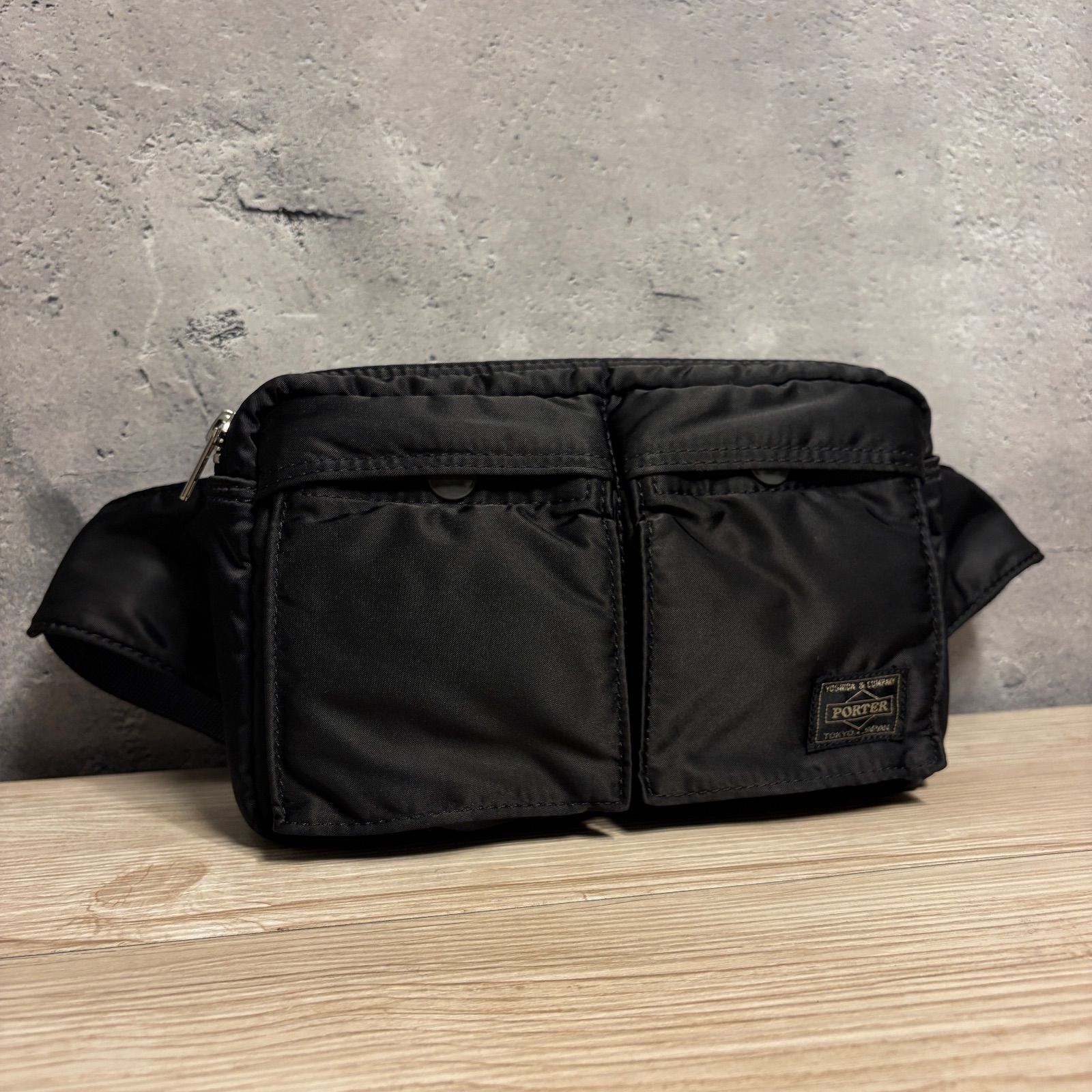【未使用に近い】PORTER タンカー ボディバッグ ブラック ✨PORTER ポーター タンカー ウエストバッグ ボディバッグ ブラック