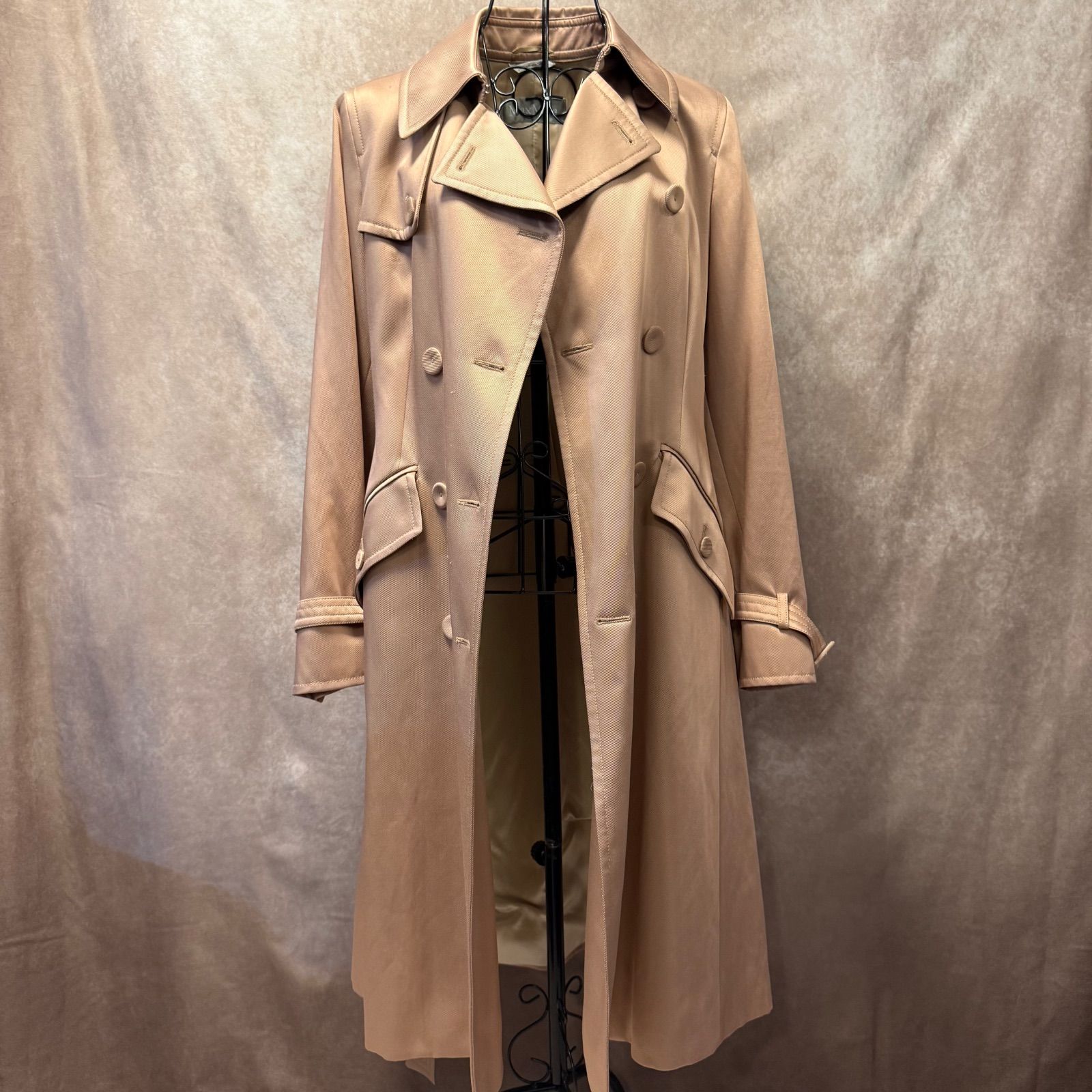 ✨Max Mara マックスマーラ トレンチコート 36 M相当 ピンクベージュ