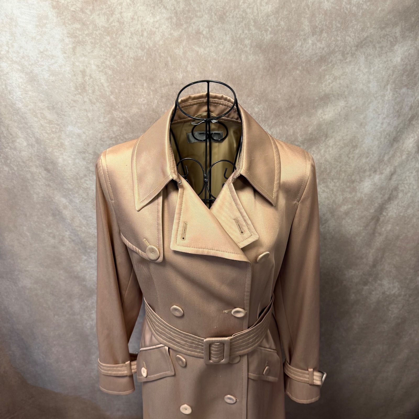 ✨Max Mara マックスマーラ トレンチコート 36 M相当 ピンクベージュ