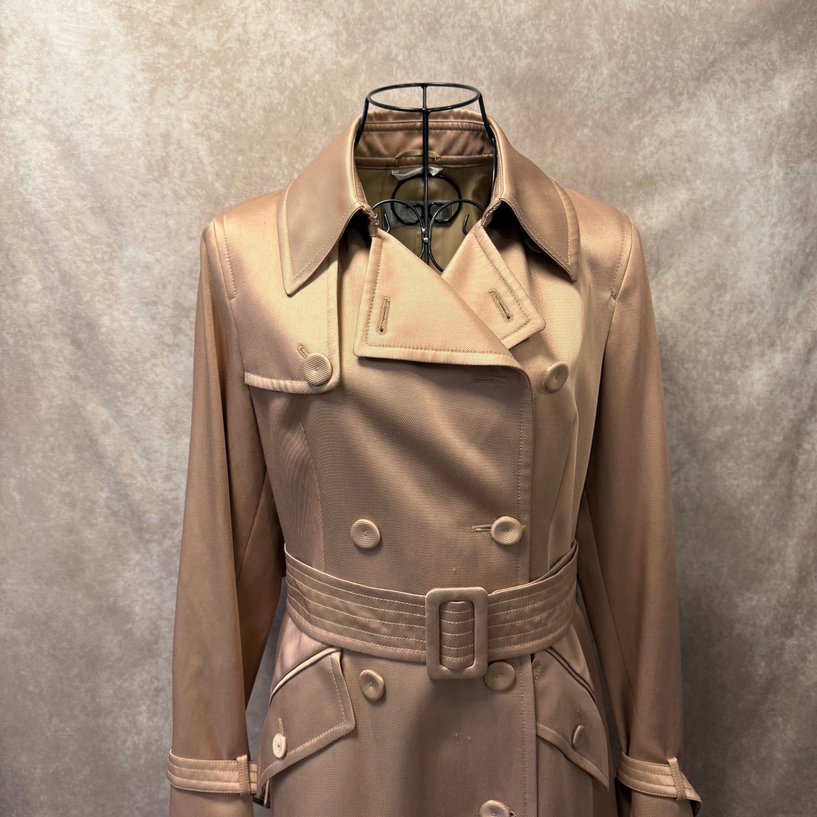 ✨Max Mara マックスマーラ トレンチコート 36 M相当 ピンクベージュ