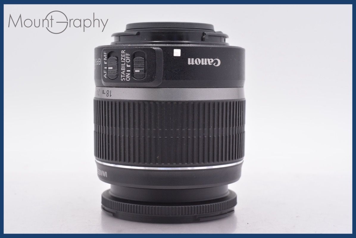 上 キヤノン Canon EF S 18 55 mm F 3 5 6 IS 前後キャップ レンズフィルター付 同梱無料 am 2472