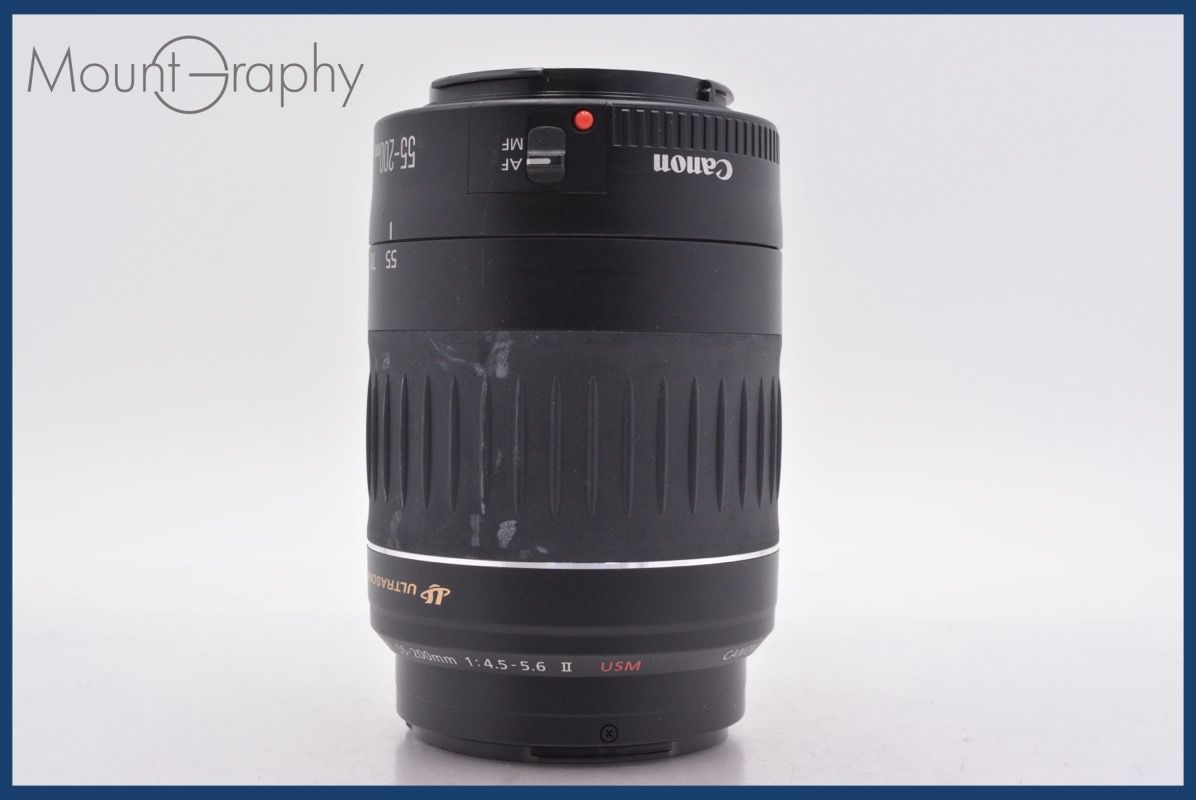 上 キヤノン Canon EF 55 200 mm F 4 5 6 II USM 前後キャップ レンズフィルター付 同梱無料 am 2488