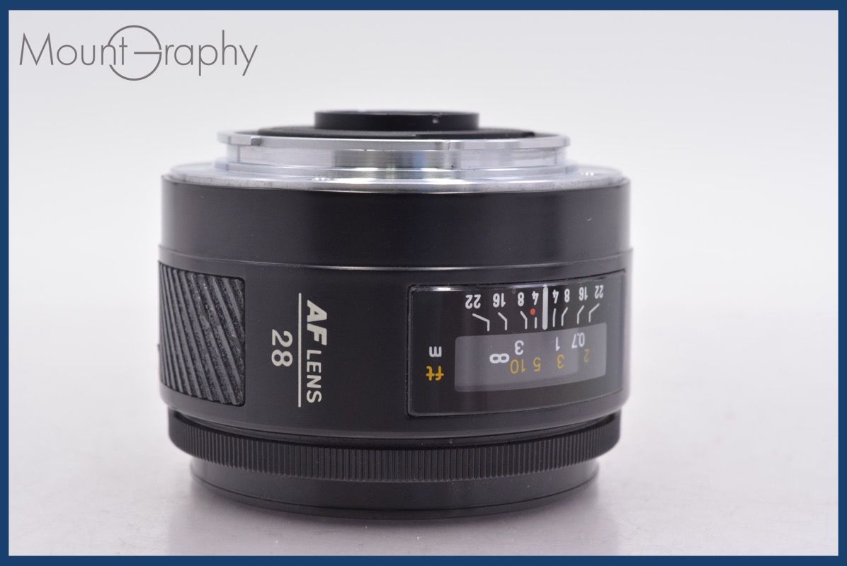 ☆特別特価☆ ミノルタ MINOLTA AF 28mm F2.8 前後キャップ&レンズ