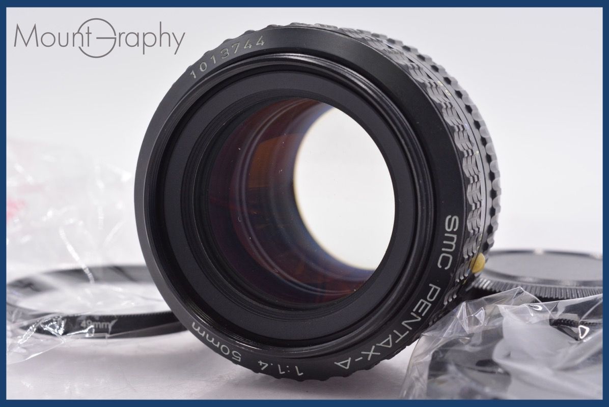 ペンタックス PENTAX SMC PENTAX-A 50 mm F 1.4 前後キャップ-レンズフィルター付 同梱無料 am 2515