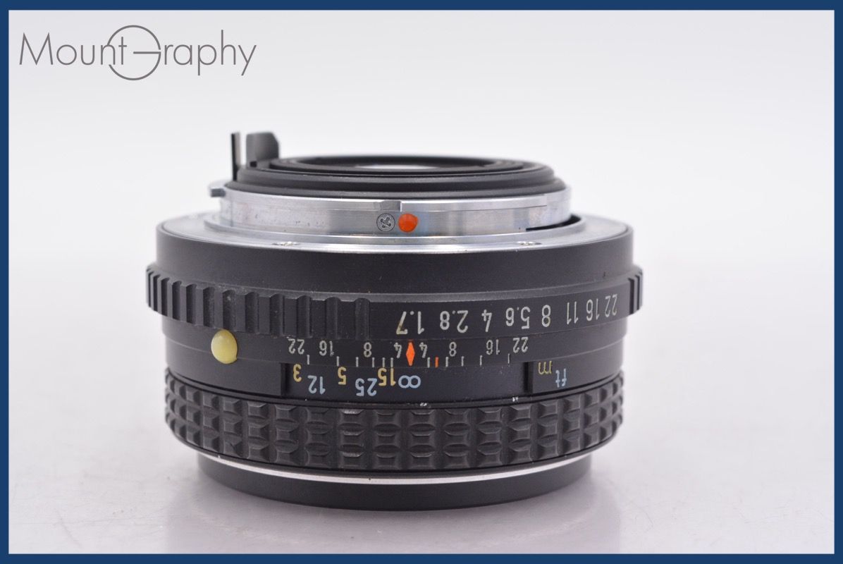 ペンタックス PENTAX SMC M 50 mm F 1 7 前後キャップ レンズフィルター付 同梱無料 am 2519