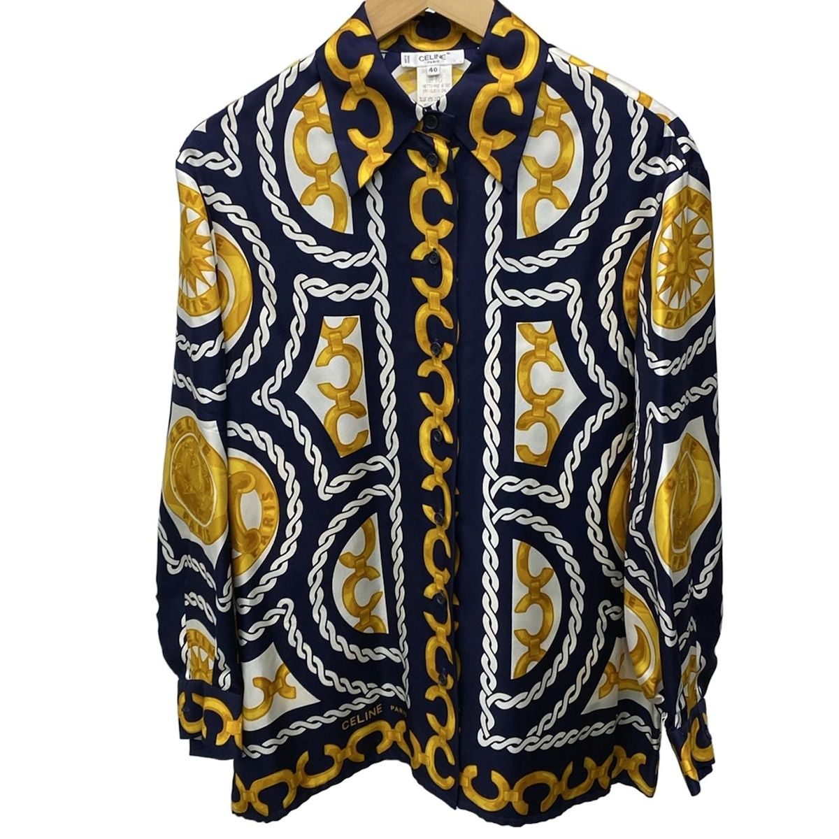 CELINE(セリーヌ) 長袖シャツブラウス サイズ40 M レディース - ダーク