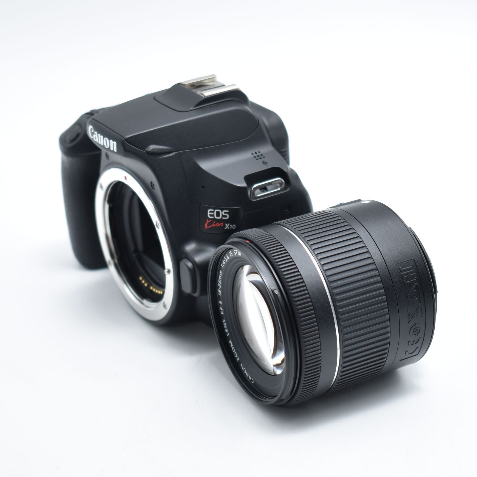 B 10702 Canon デジタル一眼レフカメラ EOS Kiss X 10 標準ズームキット ブラック