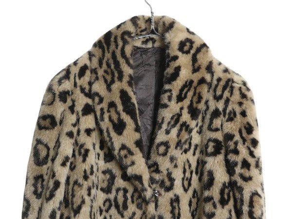 ジャケット/アウター 80s 90s USA製 フェイクファー ロング コート 