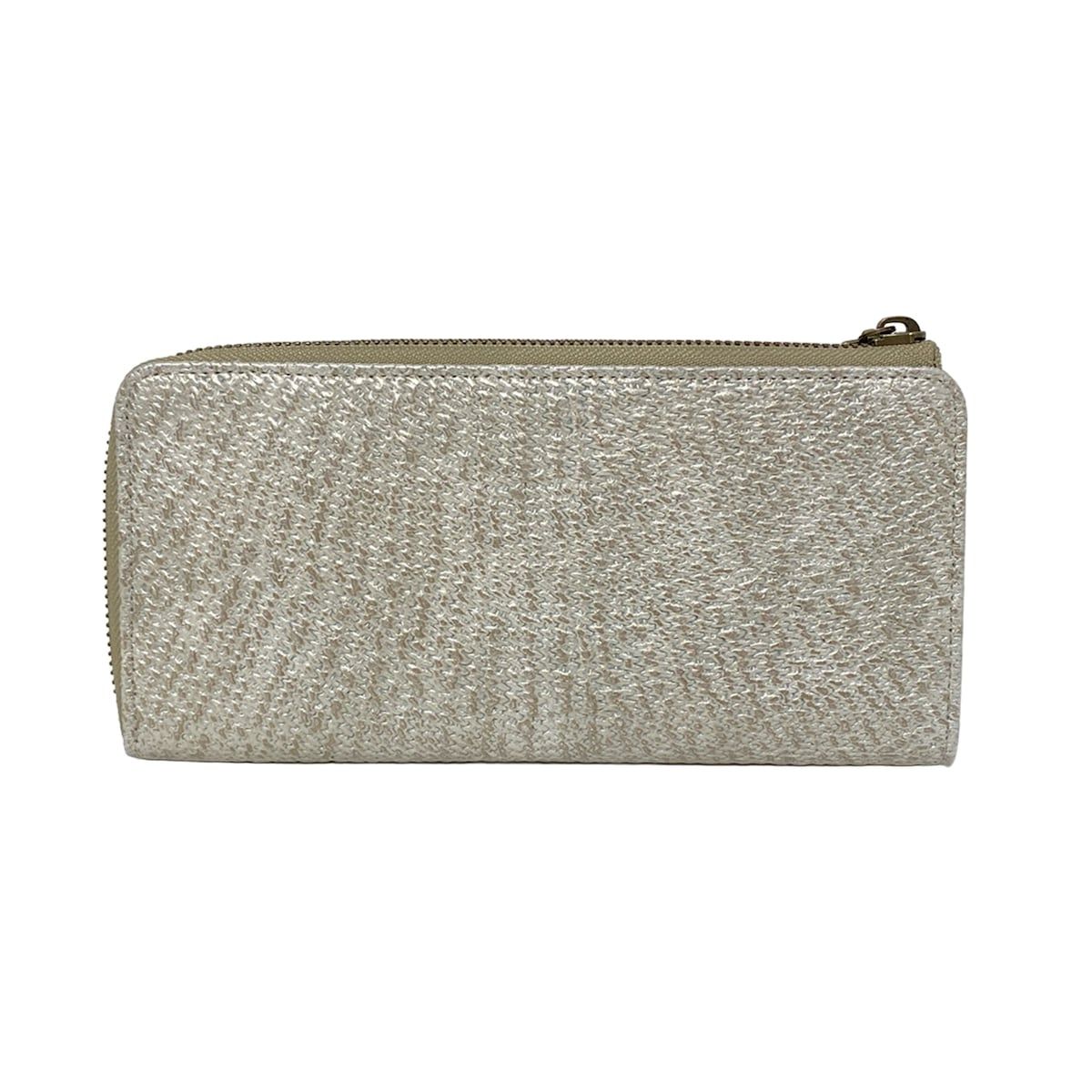 HIROKO HAYASHI ヒロコハヤシ 長財布 - ライトグレー L字ファスナー レザー