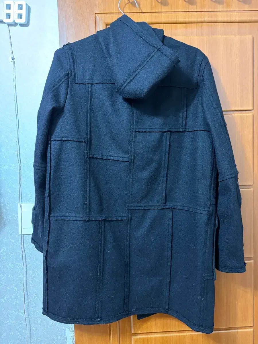 コムデギャルソンシャツ　パッチワークダッフルコート S ネイビー コムデギャルソンシャツリバーシブルダッフルコートM
