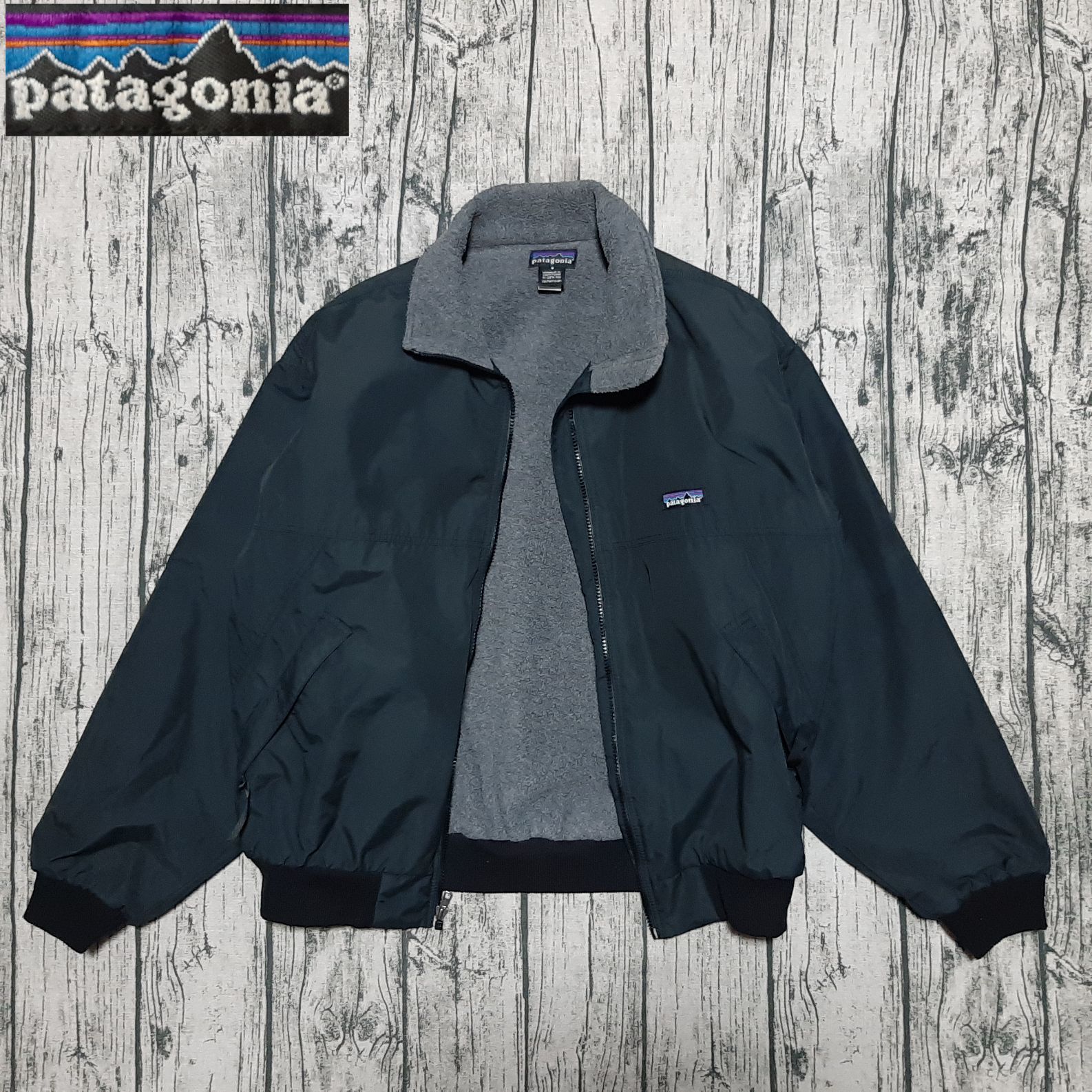 size S】パタゴニア シェルドシンチラ 2002 ブラック 黒 patagonia