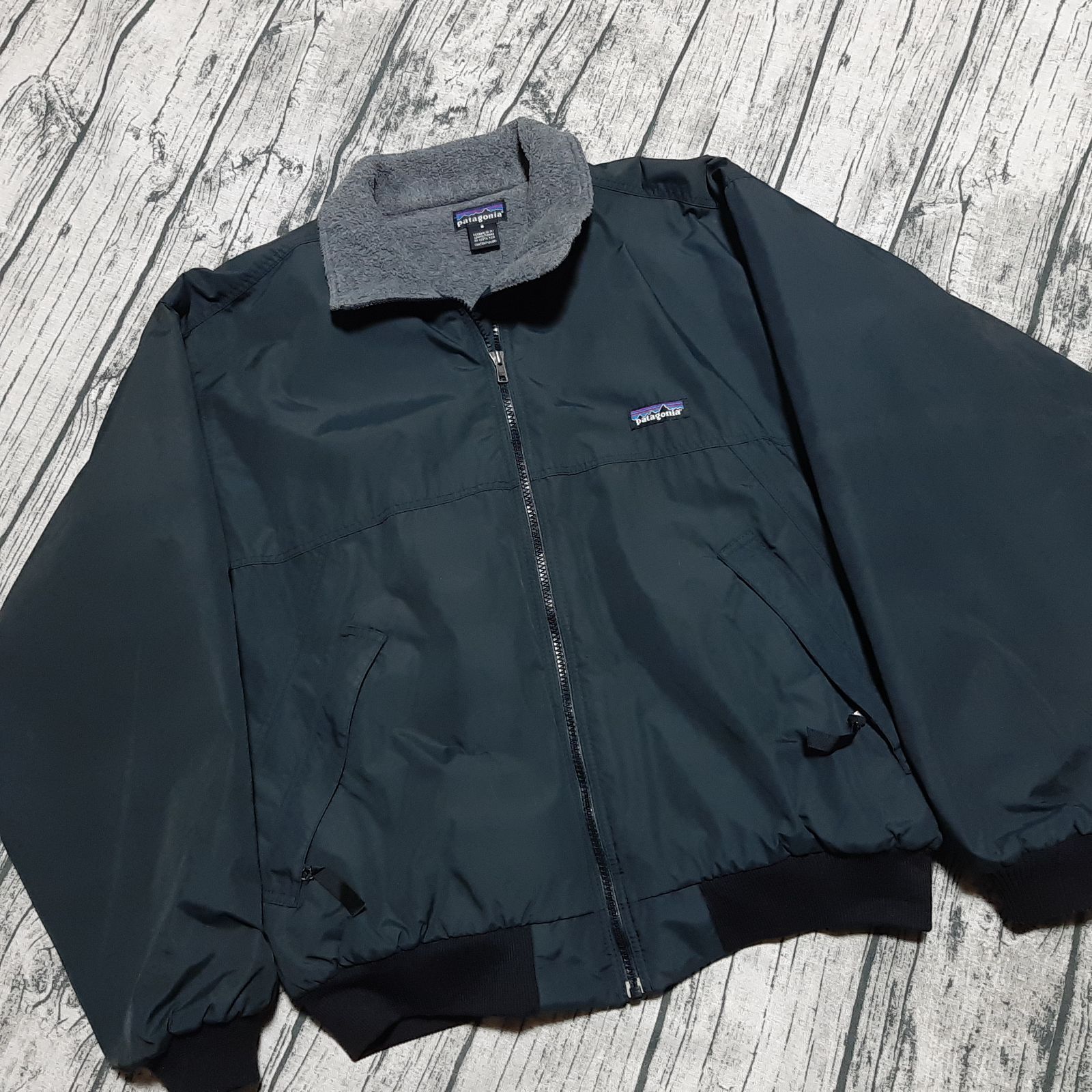 size S】パタゴニア シェルドシンチラ 2002 ブラック 黒 patagonia