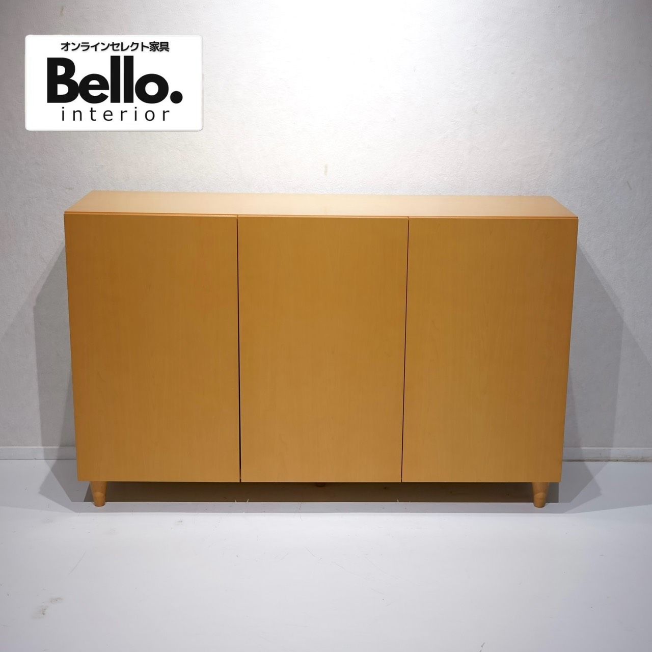 Bello Select サイドボード キャビネット 収納 棚 チェスト 木製 ナチュラル 北欧 ミニマル
