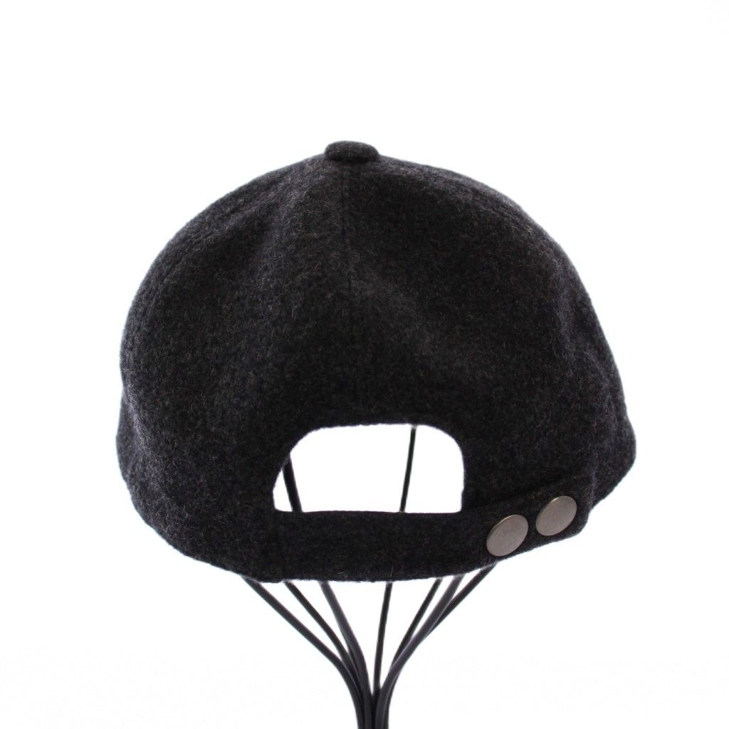 エルメス HERMES カシミヤ Hロゴ セリエボタン キャスケット キャップ