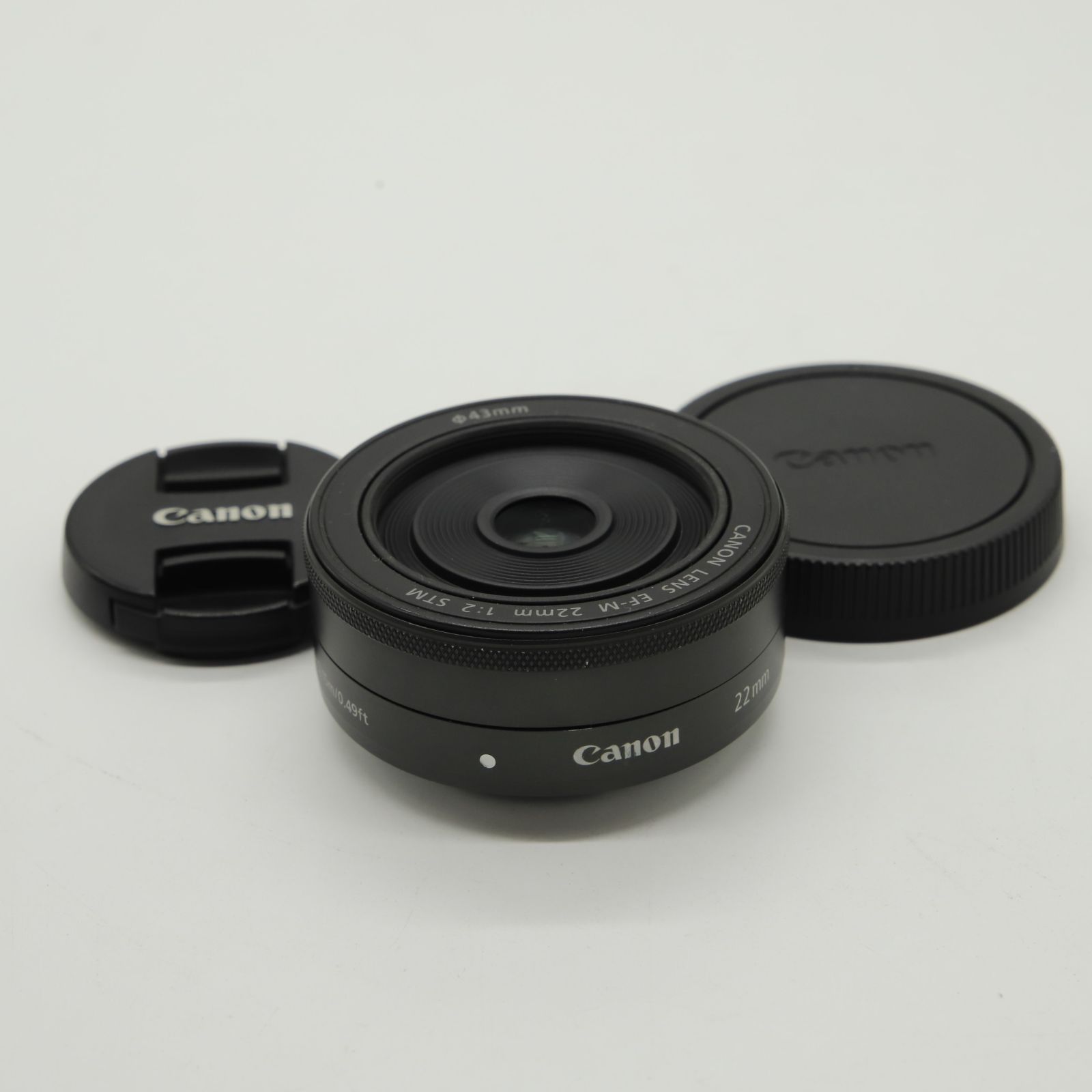 □良品□ Canon 単焦点広角レンズ EF-M22mm F2 STM ミラーレス一眼対応