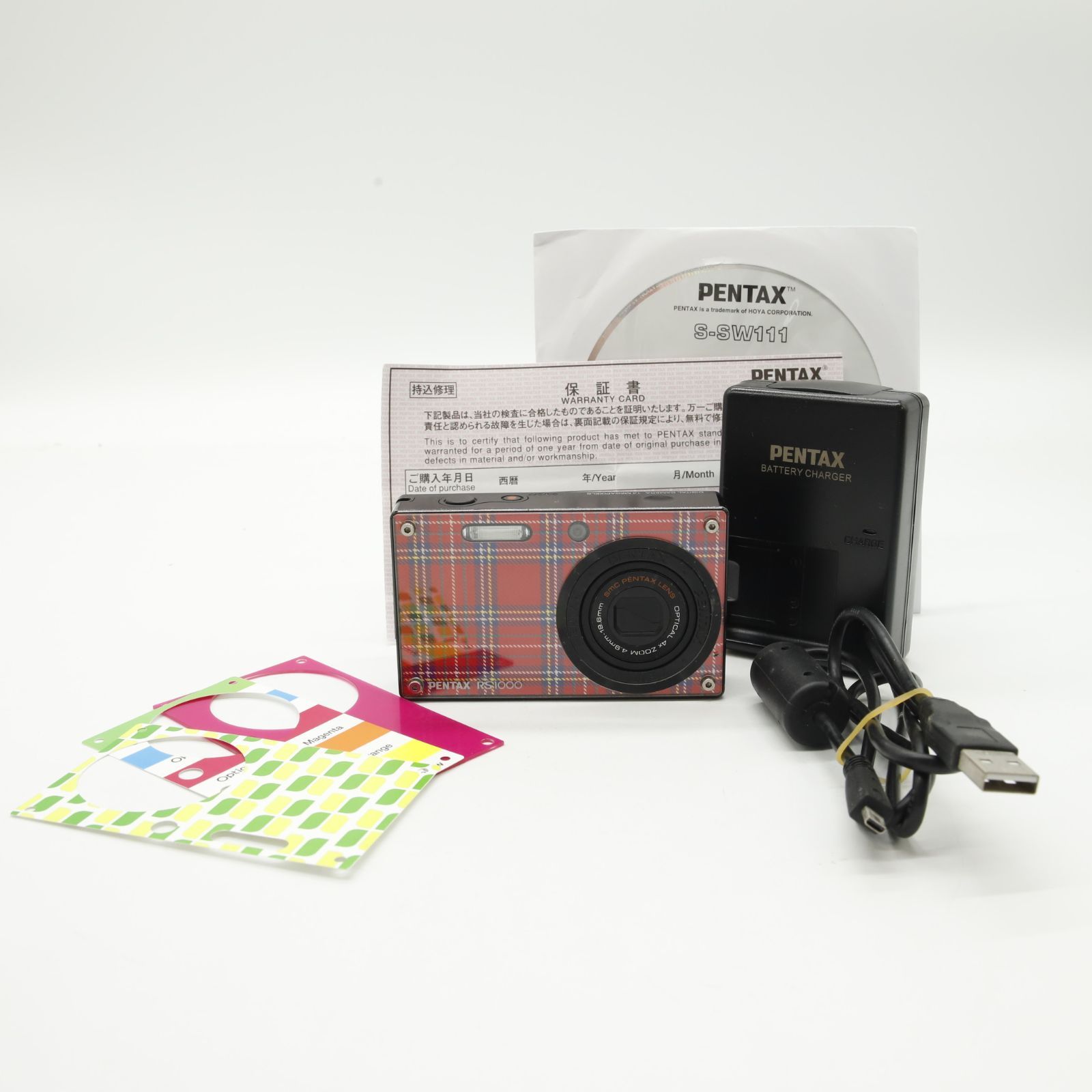 □良品□ PENTAX デジタルカメラ Optio RS1000 ブラック 1400万画素