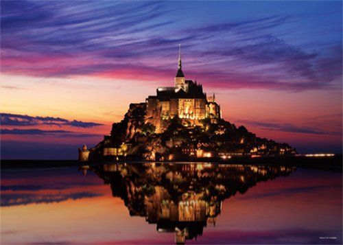 1000スモールピース 特選 World Scene モンサンミッシェル フランス 38 x 53 cm