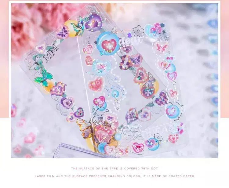  DEVILエンジェル ハート ホログラム マスキングテープ 2種 語学 辞書 学習参考書 本