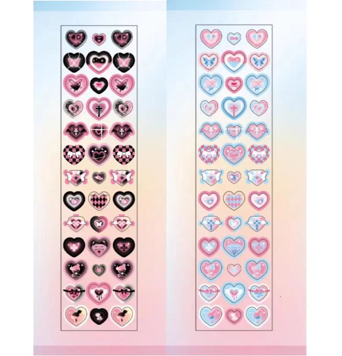 DEVILエンジェル ハート ホログラム マスキングテープ 2種