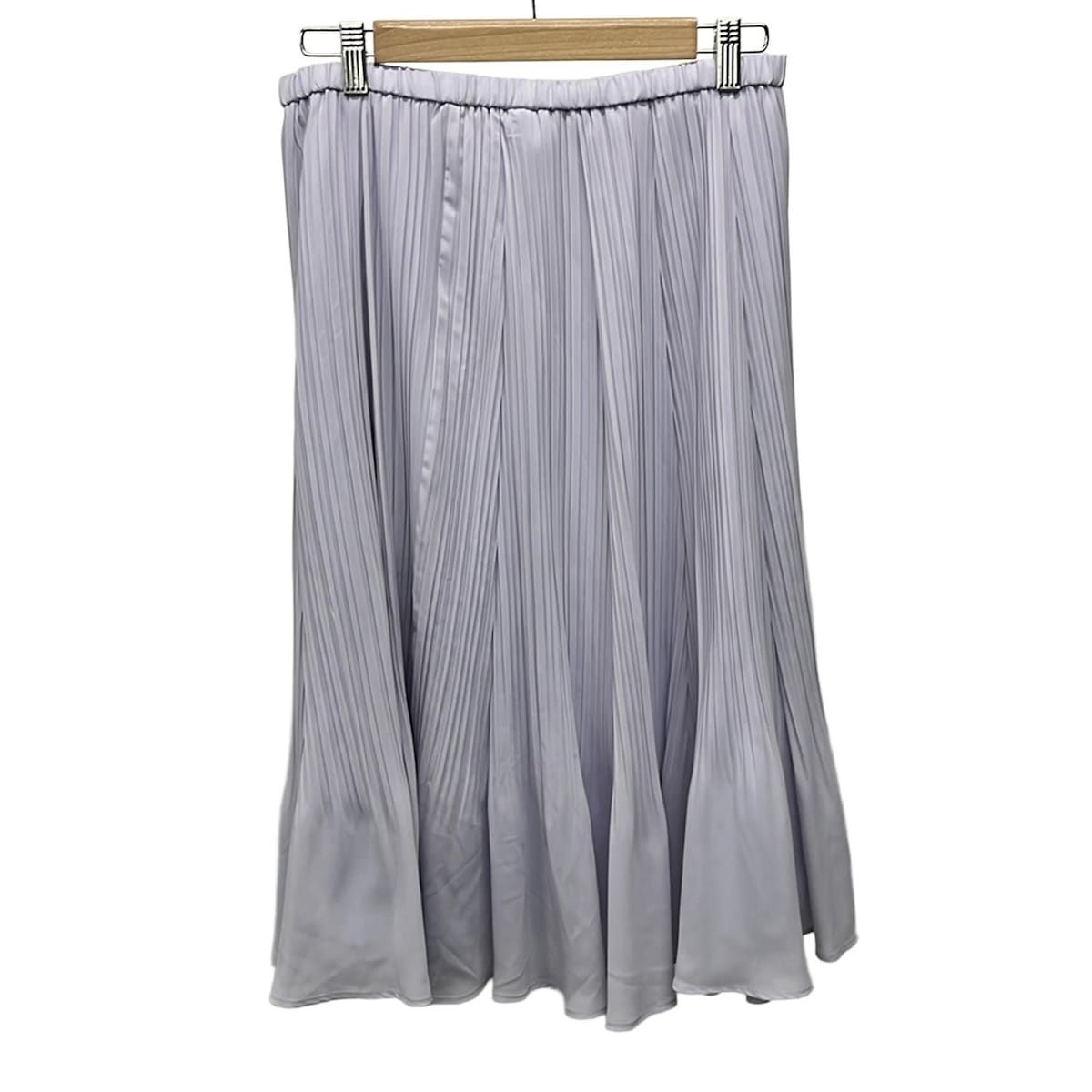 Rose Tiara ローズティアラ ロングスカート サイズ42 L レディース - ライトパープル プリーツ ウエストゴム