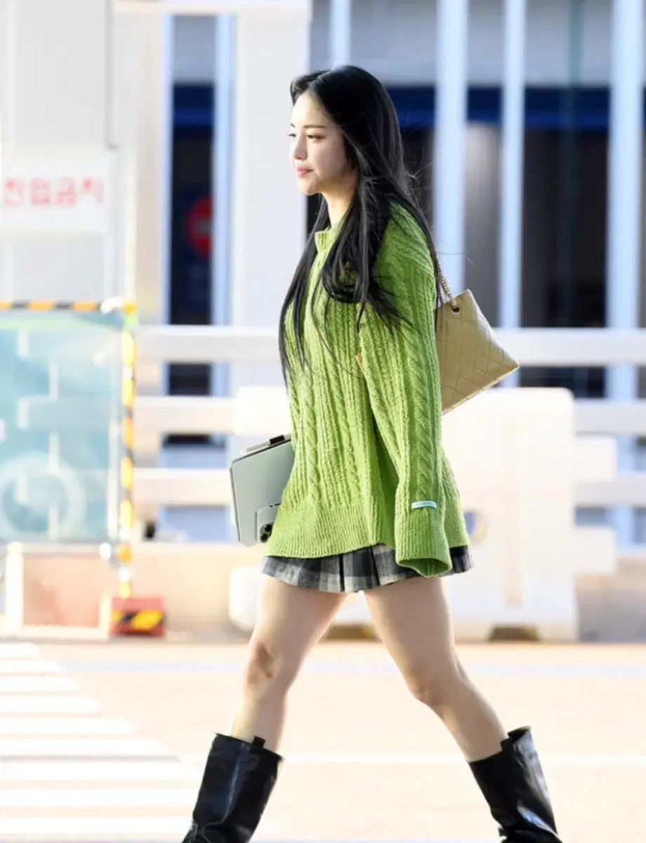 INSTANTFUNK Ms. タクテル ケーブル ニット オレンジ - ユニセックス