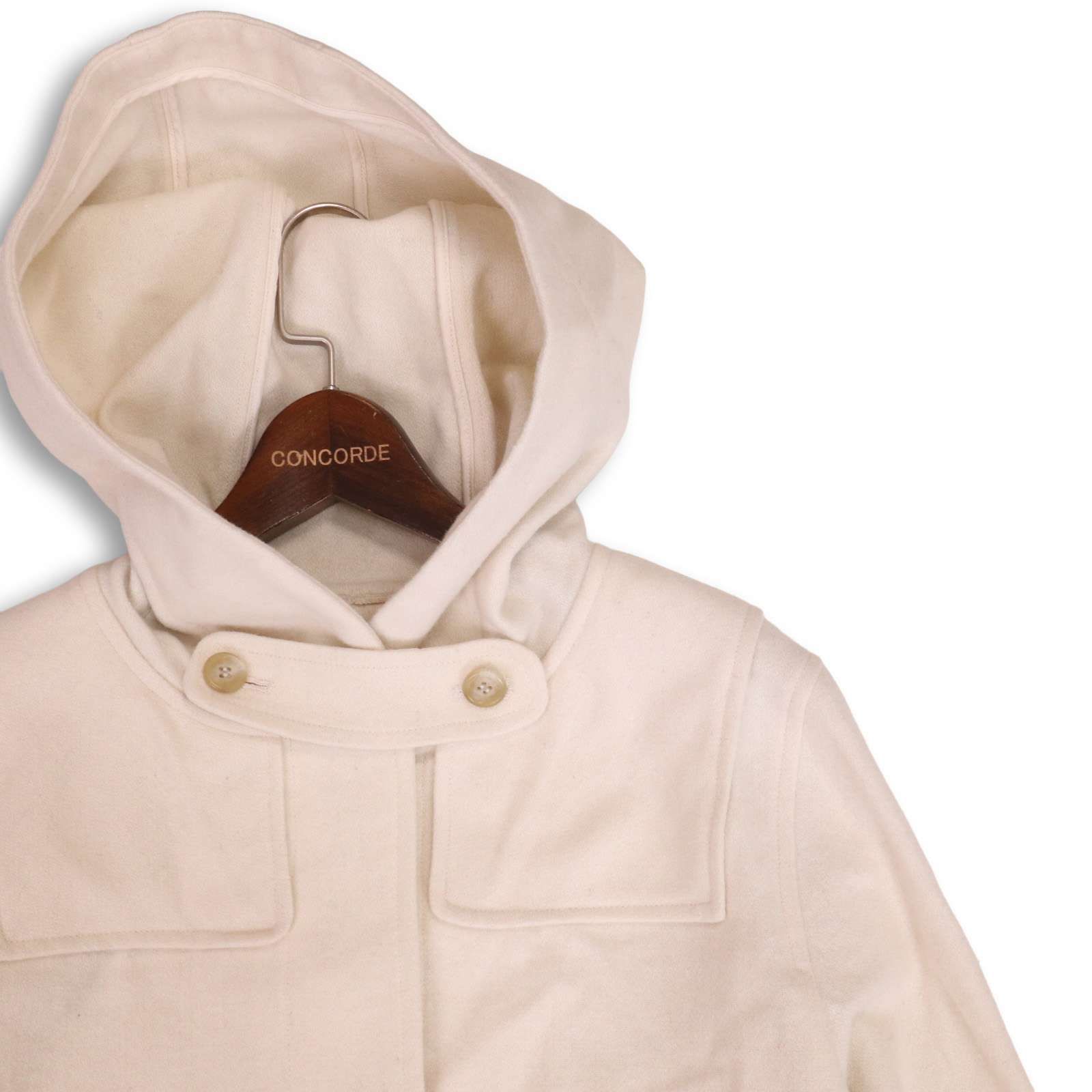 Midi Umi ミディウミ 秋冬 ウール フーディー ロング コート Sz.F レディース