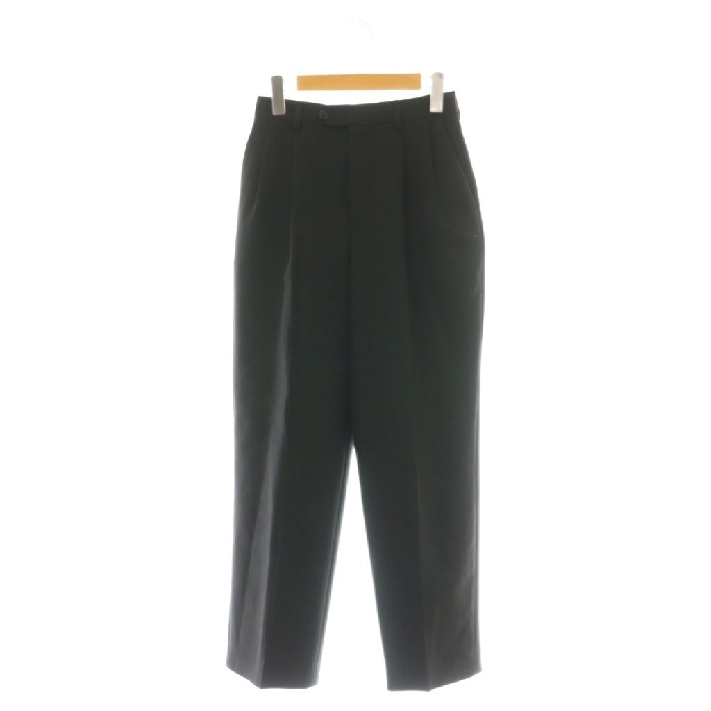 セリーヌ CELINE by hedi slimane ライトウールギャバジン スケートパンツ テーパードパンツ 34 ブラック DF OS