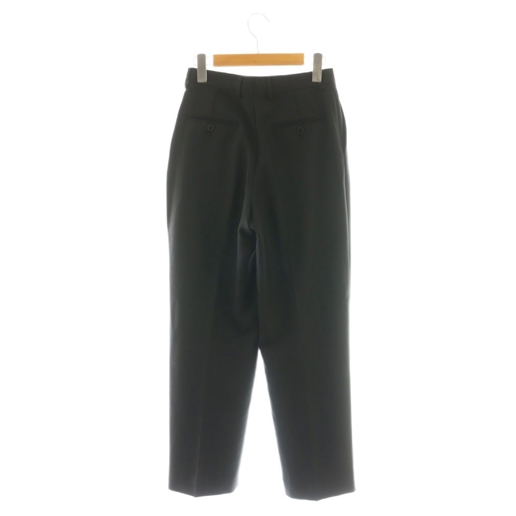 セリーヌ CELINE by hedi slimane ライトウールギャバジン スケートパンツ テーパードパンツ 34 ブラック DF OS