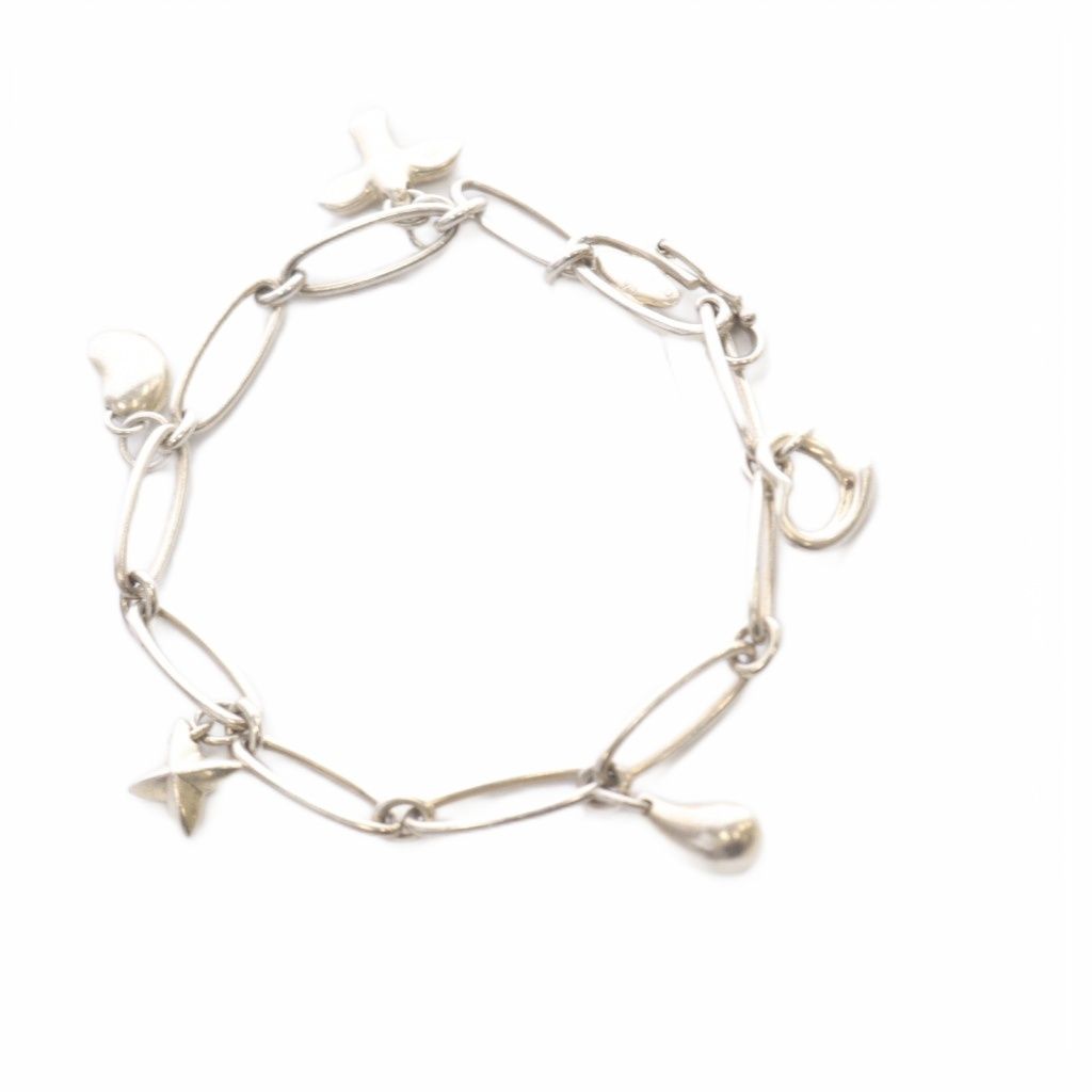 ティファニー TIFFANY - CO. エルサペレッティ 5チャーム ブレスレット 925 シルバー