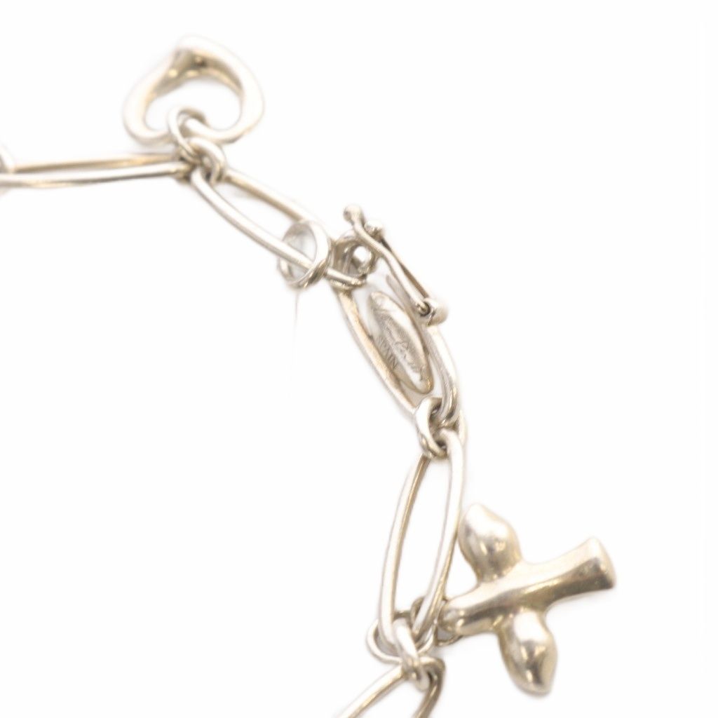  ティファニー TIFFANY - CO. エルサペレッティ 5チャーム ブレスレット 925 シルバー ブレスレット アクセサリー