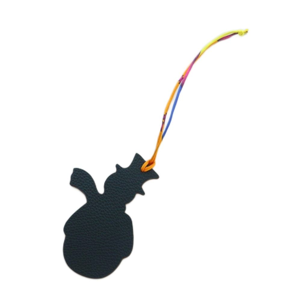 エルメス HERMES プティアッシュ スノーマン バッグチャーム オレンジ MI OS OH