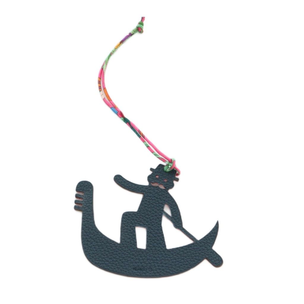 エルメス HERMES プティアッシュ ゴンドリエ バッグチャーム ゴンドラ ピンク MI OS OH