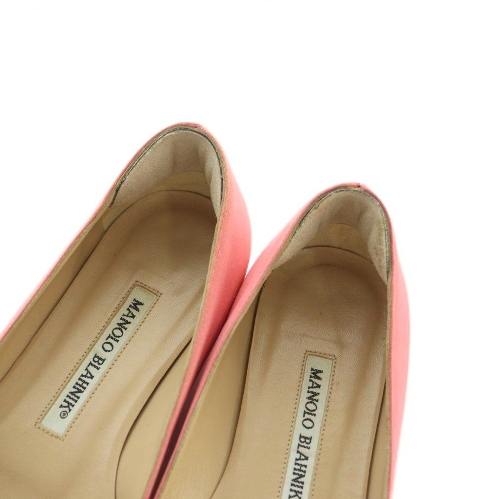Manolo Blahnik マノロブラク　サテンフラットパンプス　34 Manolo Blahnik マノロブラク サテンフラットパンプス 34 楽天市場