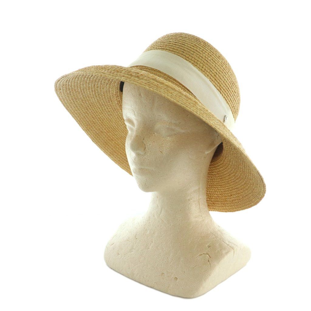 ヘレンカミンスキー HELEN KAMINSKI Newport SB ラファハット 帽子 リボン ベージュ 白 ホワイト MI OS