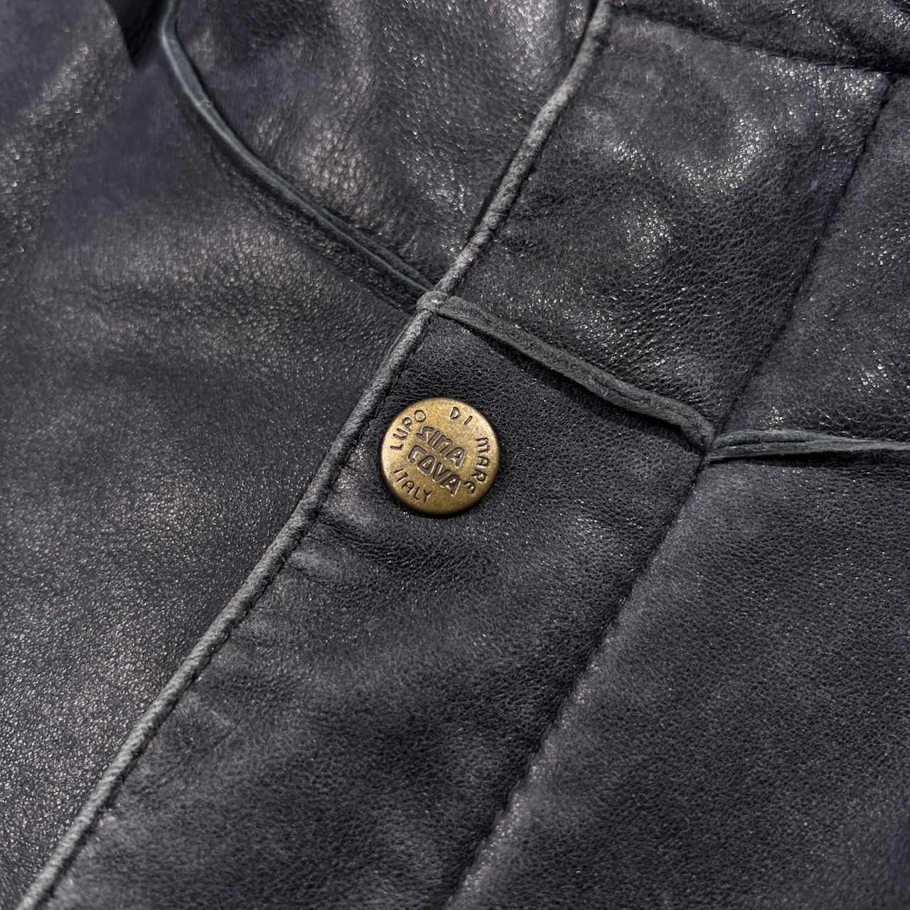 SINA COVA シナコバ 羊革 本革 レザー ジャケット フード付き