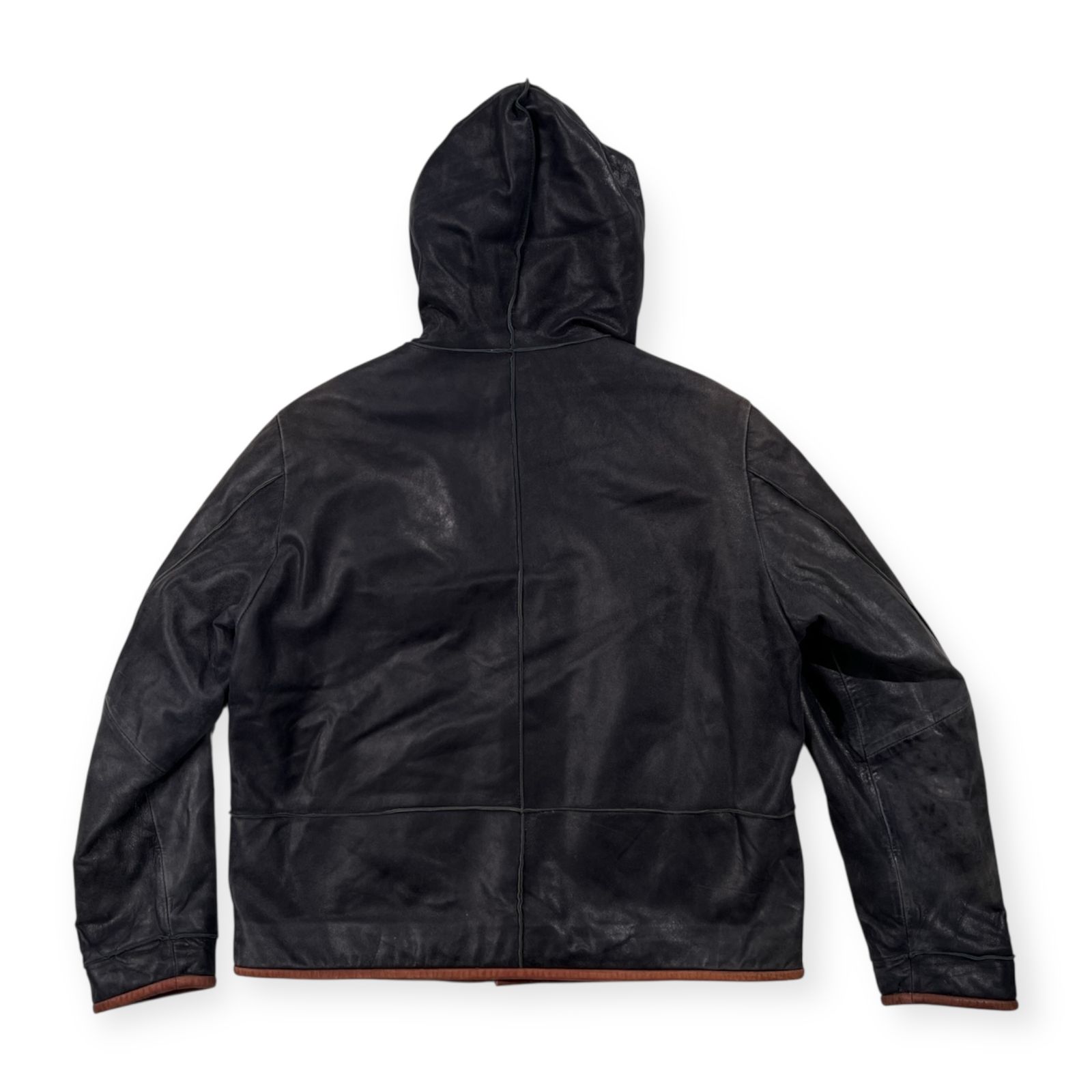 SINA COVA シナコバ 羊革 本革 レザー ジャケット フード付き