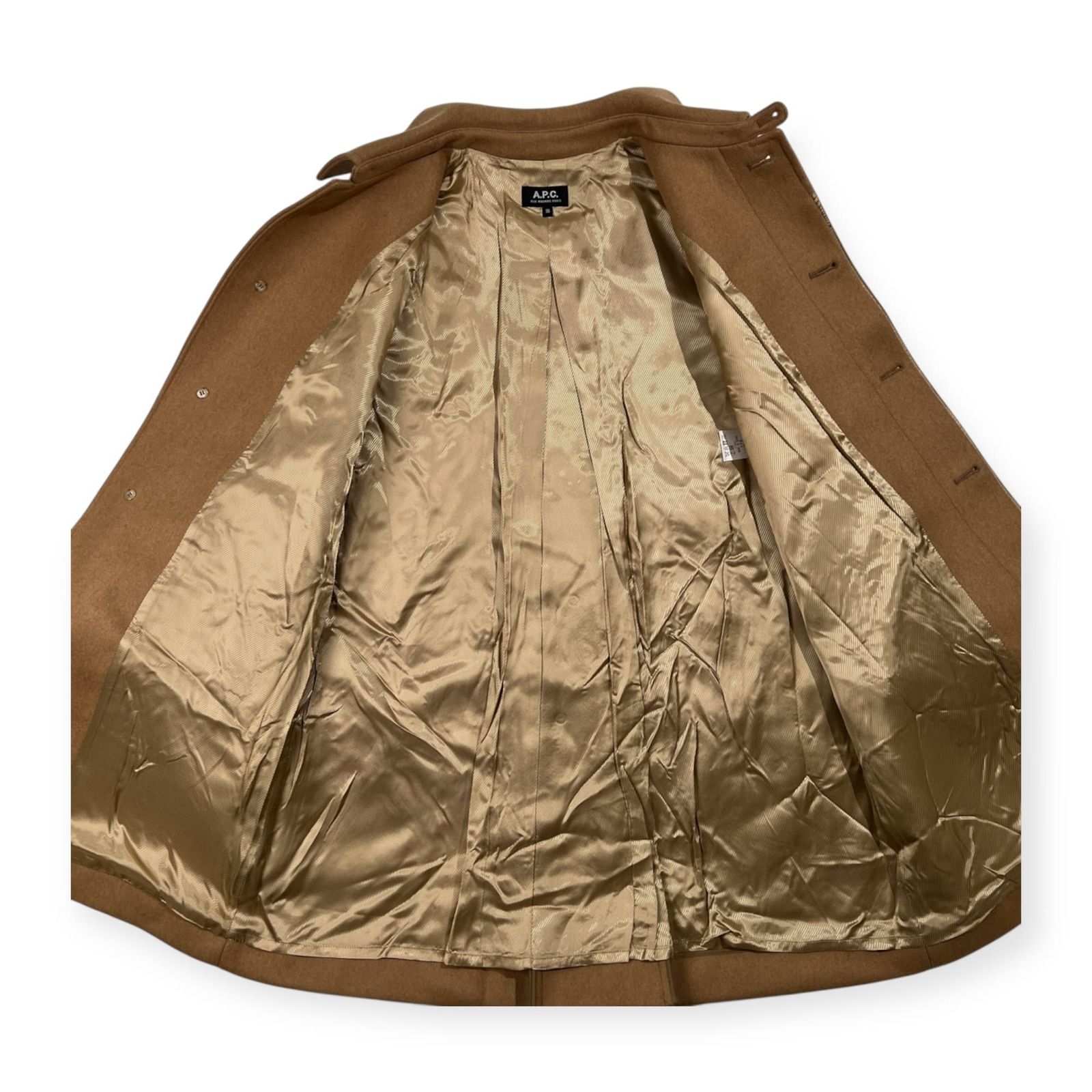 A.P.C. アーペーセー メルトンウール ステンカラー コート サイズ 36 