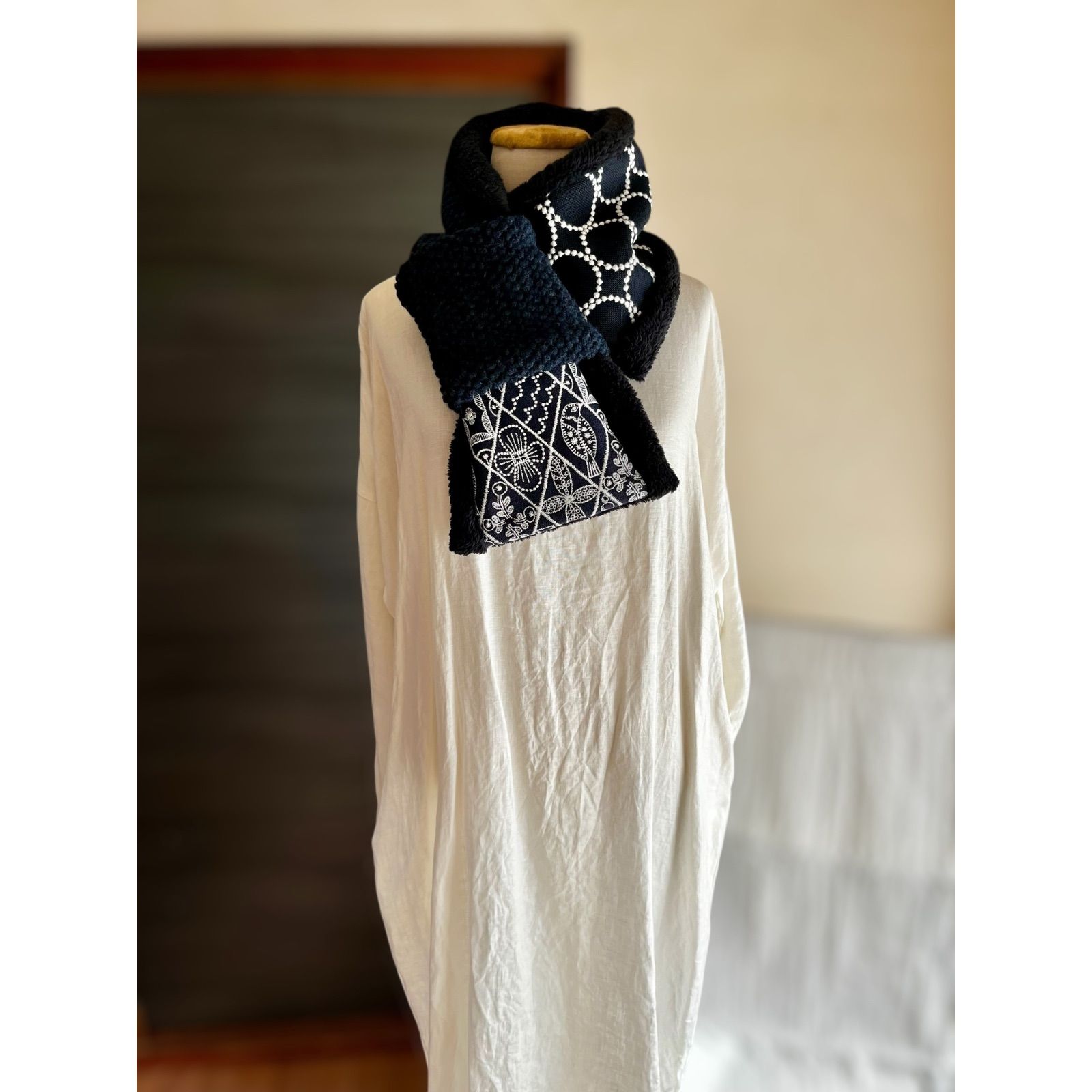 マフラータイプ】symphony・tambourineネックウォーマーミナペルホネン