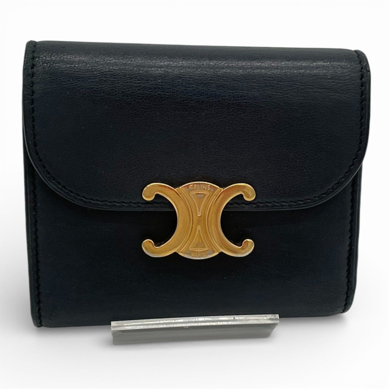 極美品】セリーヌ CELINE 三つ折り財布 トリオンフ コンパクト