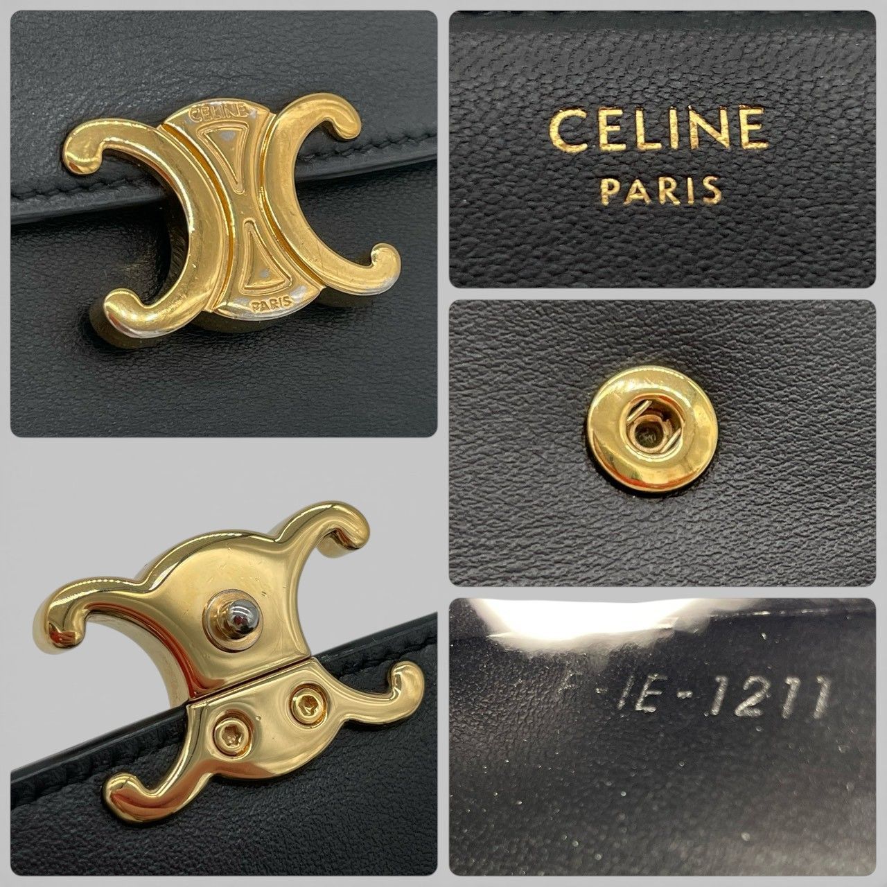極美品】セリーヌ CELINE 三つ折り財布 トリオンフ コンパクト