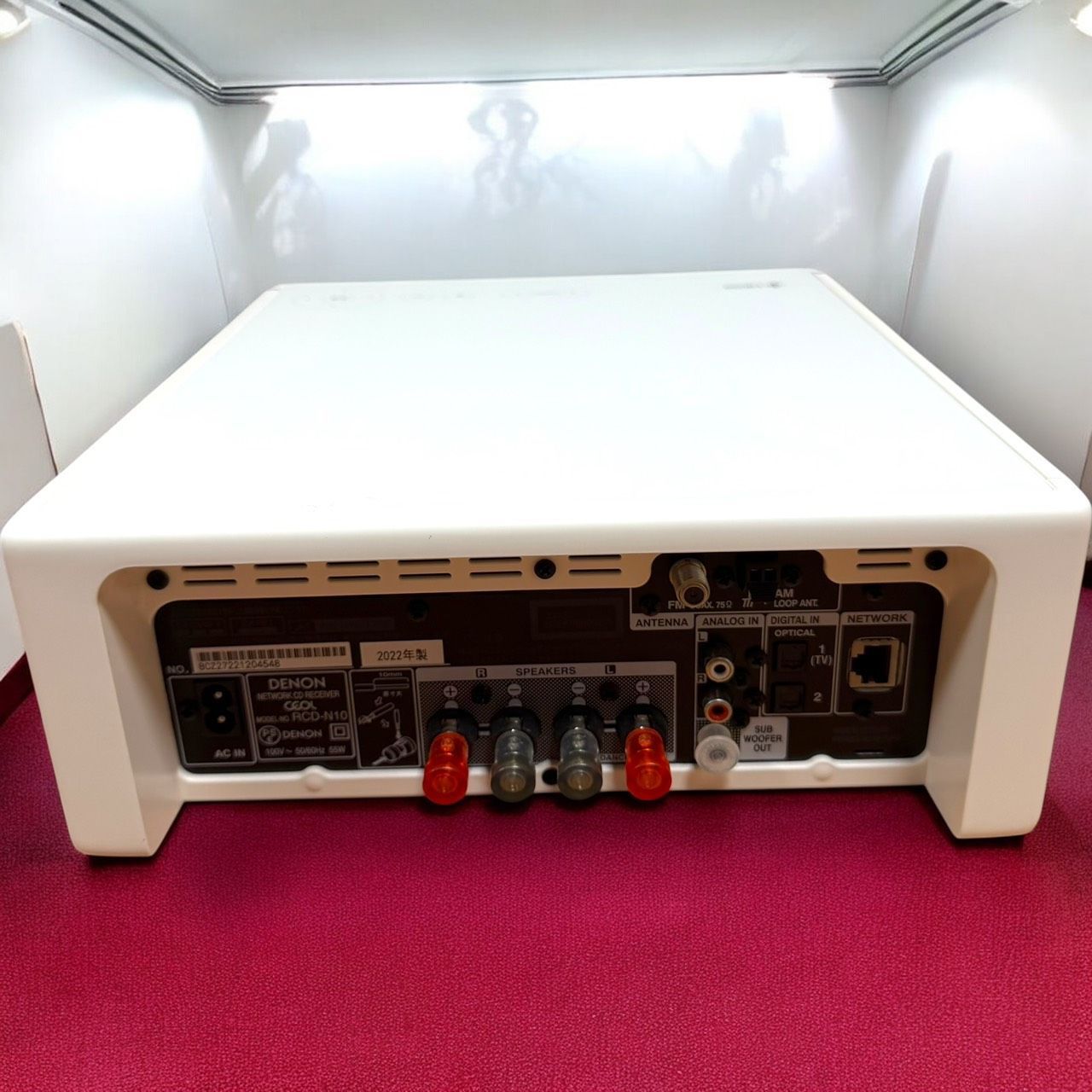 ☆送料無料 2022年製 良品 Denon デノン RCD-N10 W ホワイト