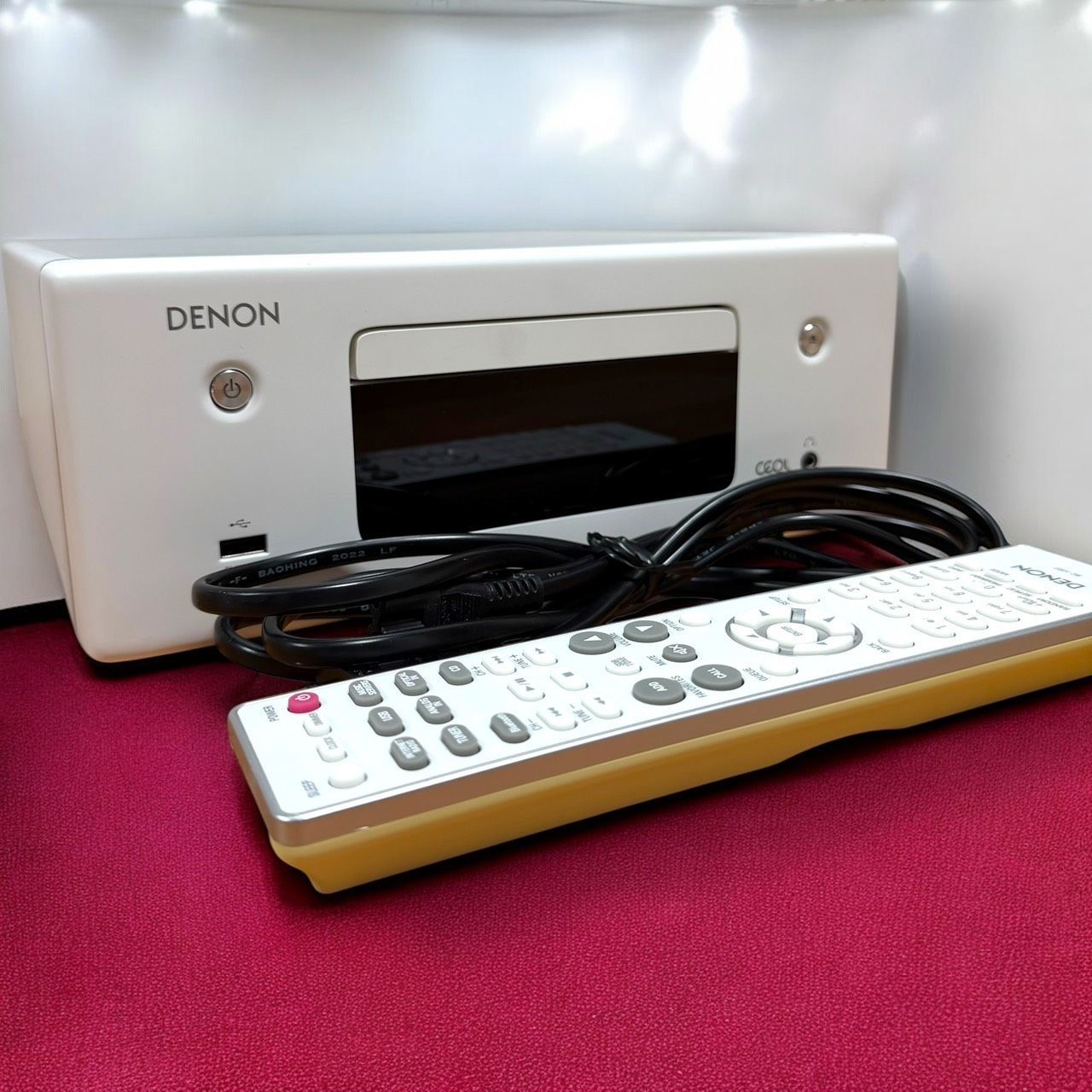 ☆送料無料 2022年製 良品 Denon デノン RCD-N10 W ホワイト