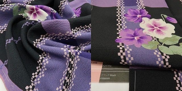  六花-RIKKA- 未着用 松田聖子プロデュース SEIKO MATSUDA トールサイズ ハートのスミレ 小紋 着物 A 4230 小紋 着物