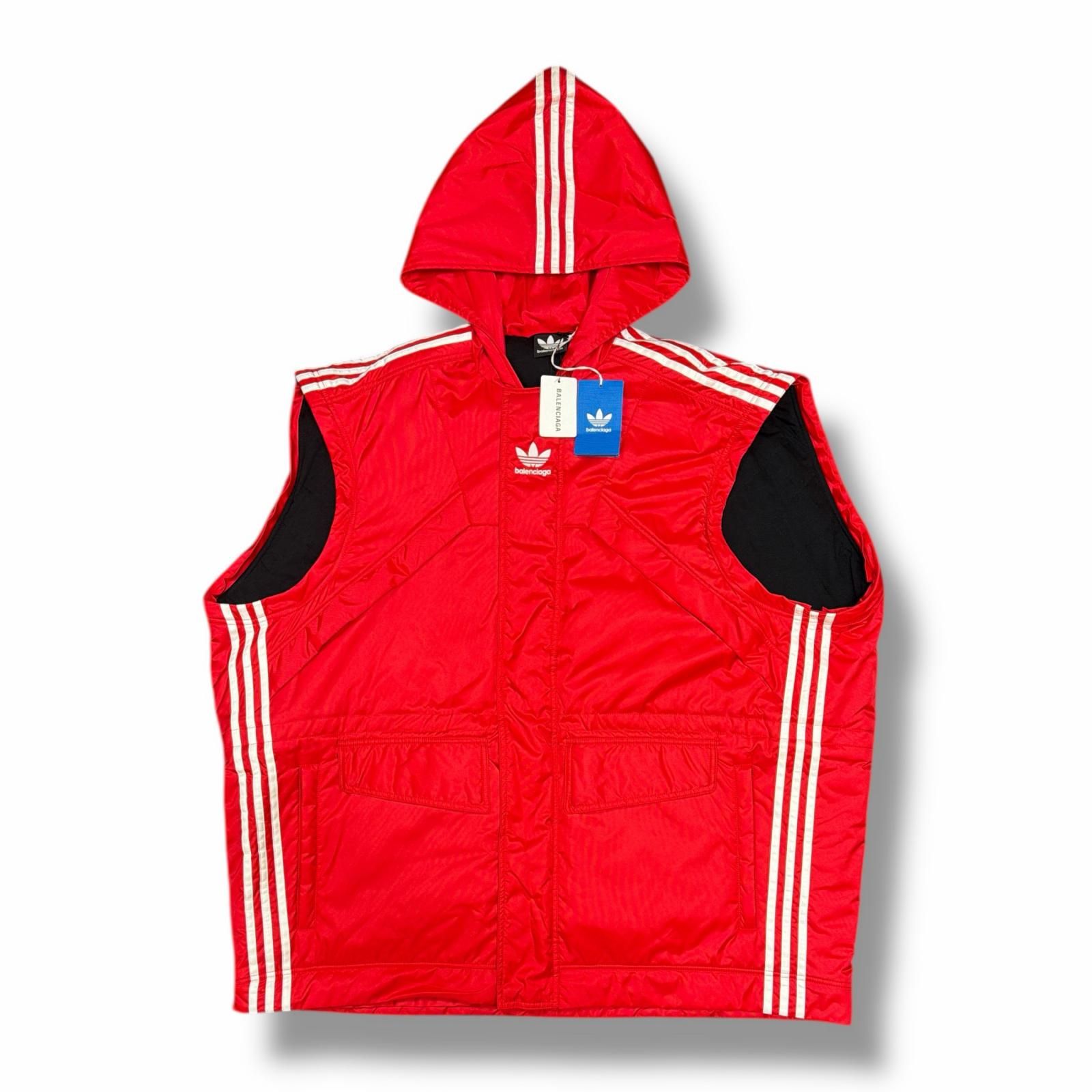 国内正規 未使用 BALENCIAGA × adidas 23AW ダウンコート ハーフコート